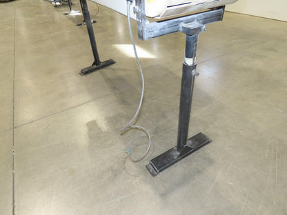 12"x 56"L Plastic Tabletop Belt Bottle Conveyor Adj Height 90VDC 190 FPM