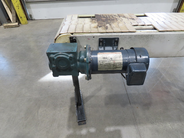 12"x 56"L Plastic Tabletop Belt Bottle Conveyor Adj Height 90VDC 190 FPM