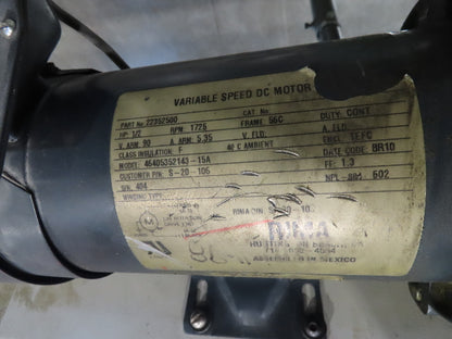 12"x 56"L Plastic Tabletop Belt Bottle Conveyor Adj Height 90VDC 200 FPM