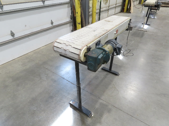 12"x 56"L Plastic Tabletop Belt Bottle Conveyor Adj Height 90VDC 200 FPM