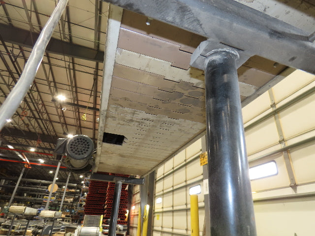 12"x 56"L Plastic Tabletop Belt Bottle Conveyor Adj Height 90VDC 200 FPM