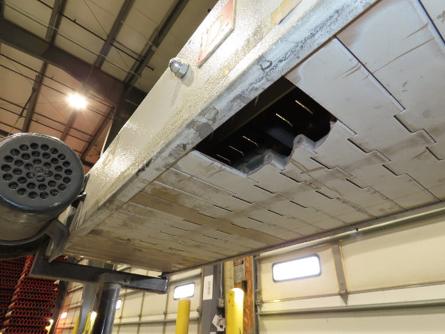 12"x 56"L Plastic Tabletop Belt Bottle Conveyor Adj Height 90VDC 200 FPM