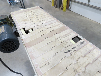 12"x 56"L Plastic Tabletop Belt Bottle Conveyor Adj Height 90VDC 230 FPM