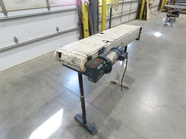 12"x 56"L Plastic Tabletop Belt Bottle Conveyor Adj Height 90VDC 230 FPM