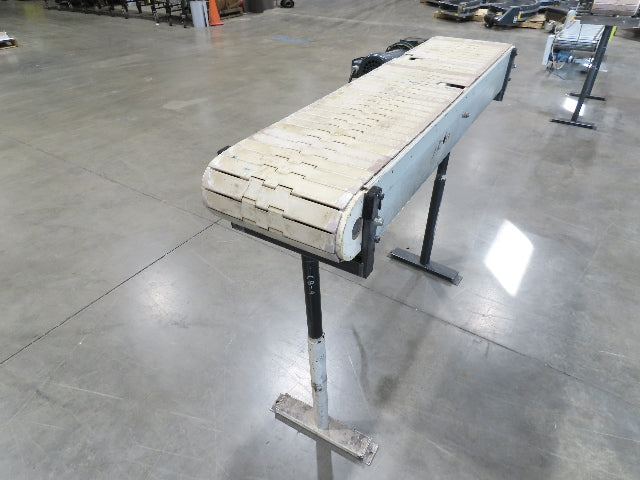 12"x 56"L Plastic Tabletop Belt Bottle Conveyor Adj Height 90VDC 230 FPM