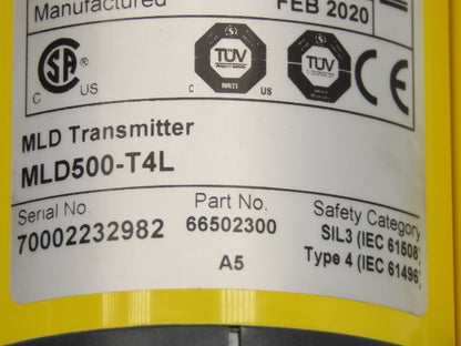 Leuze MLD510-R4L Safety Light Curtain Receiver Transmitter Set 950mm