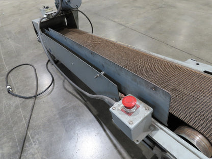 14"x 74" Incline Conveyor 10" Grip Top Belt 115V Variable Speed Belt Drive