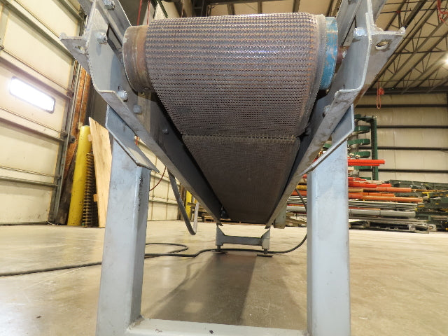 14"x 74" Incline Conveyor 10" Grip Top Belt 115V Variable Speed Belt Drive