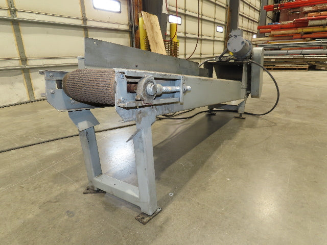 14"x 74" Incline Conveyor 10" Grip Top Belt 115V Variable Speed Belt Drive