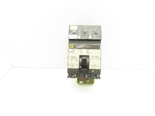 Square D FAB36020 I-Line Circuit Breaker 20A 600V 3 Pole Gray Face