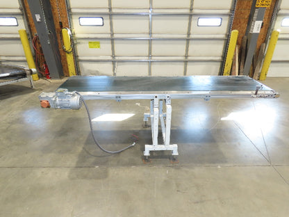 Gammerler 28"x8' 5" Slider Bed Conveyor 22" Flat Belt 125 FPM 480V Low Profile