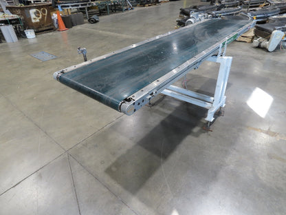Gammerler 28"x8' 5" Slider Bed Conveyor 22" Flat Belt 125 FPM 480V Low Profile