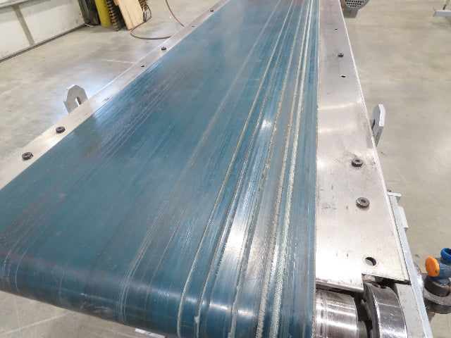 Gammerler 20"x 81"L Slider Bed Conveyor 14" Flat Belt 285 FPM 480V Low Profile