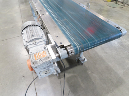 Gammerler 20"x 81"L Slider Bed Conveyor 14" Flat Belt 285 FPM 480V Low Profile