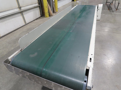 Buhrt 18"x 77" Slider Bed Conveyor 16" Flat Belt 460V RH Belt Drive 250 FPM
