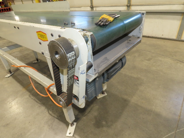 Buhrt 18"x 77" Slider Bed Conveyor 16" Flat Belt 460V RH Belt Drive 250 FPM
