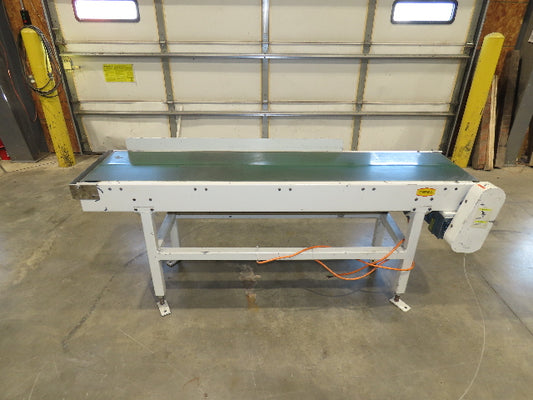 Buhrt 18"x 77" Slider Bed Conveyor 16" Flat Belt 460V RH Belt Drive 250 FPM