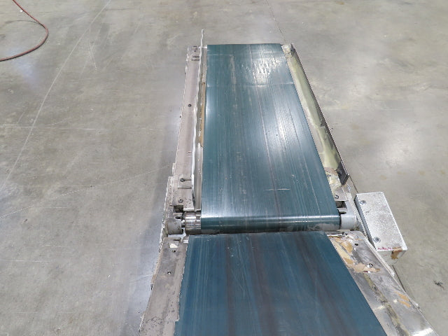 Gammerler 20"x 7' 6" Slider Bed Conveyor Flat to Incline 14" Belt 280 FPM 480V