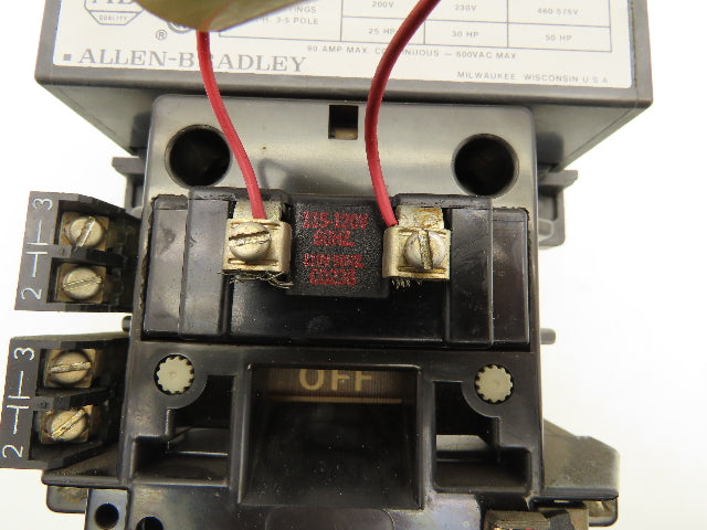 Allen-Bradley 509-DOD Non Reversing Starter 120 Coil 90A 460-575V 50HP 3 Pole