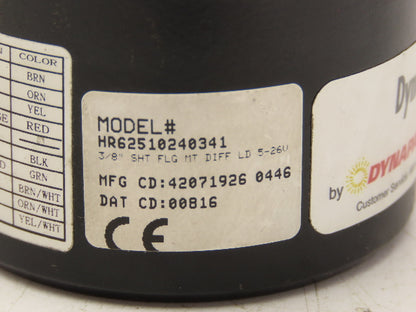 Dynapar HR62510240341 Rotary Encoder 10-Pin 5-26VDC Black