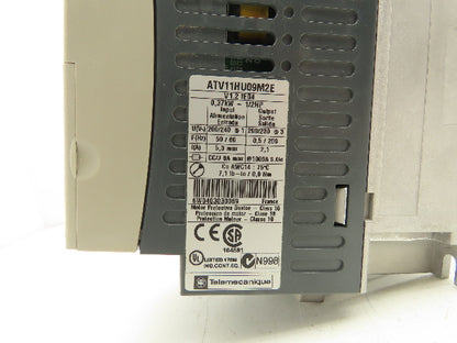 Telemecanique ATV11HU09M2E Altivar 11 Variable Speed Drive VFD .5Hp 240V 1PH In