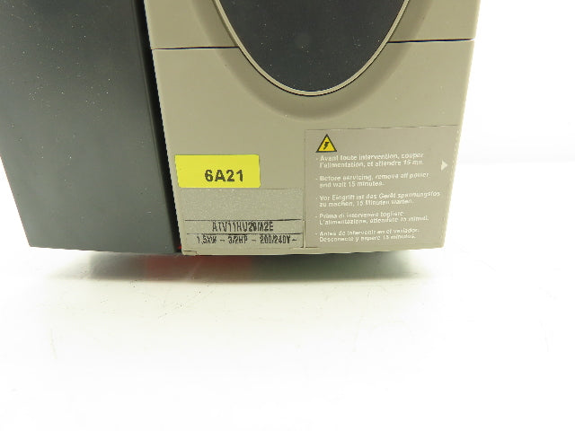 Telemecanique ATV11HU29M2E Altivar 11 Variable Speed Drive VFD 3/2Hp 240V 1PH In