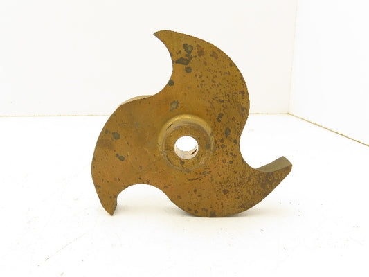 Bronze Pump Impeller 3-Blade 1/2" Bore 4.5" OD