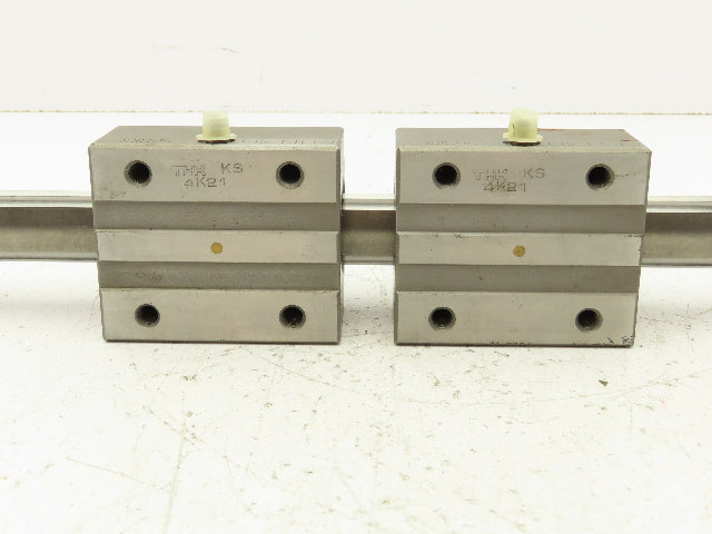 THK LBH30 Ball Spline Rigid Square Nut Bearings Non Rotating Shaft 27.5" Travel