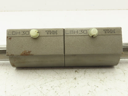 THK LBH30 Ball Spline Rigid Square Nut Bearings Non Rotating Shaft 27.5" Travel