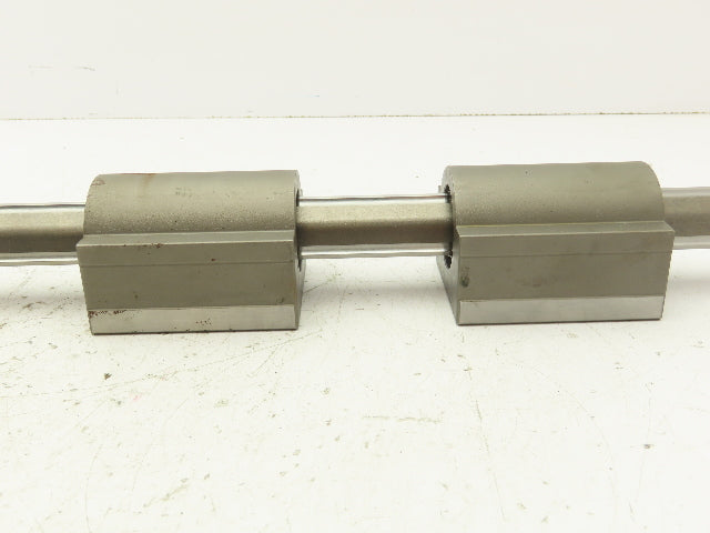THK LBH30 Ball Spline Rigid Square Nut Bearings Non Rotating Shaft 27.5" Travel