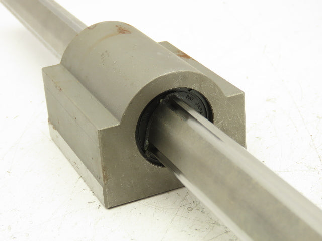 THK LBH30 Ball Spline Rigid Square Nut Bearings Non Rotating Shaft 27.5" Travel