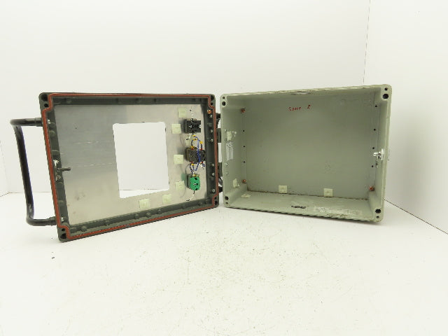 Electrical Enclosure Control Panel HMI 300x400x150mm 7" x 5" Cutout 22mm Hole