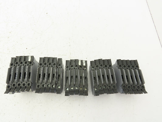 Morsettitalia S10H EURO S10-5H DIN Rail Terminal Block Fuse Holder 30A Lot of 25