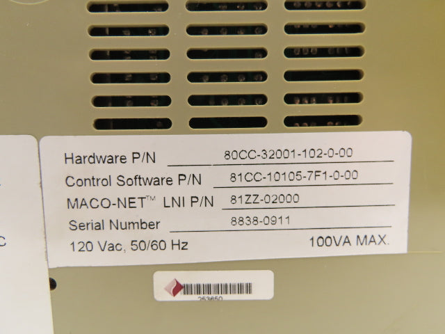 Barber Colman 80CC-32001-102-0-00 Sequence Module Maco 8000 120VAC 24VDC I/O