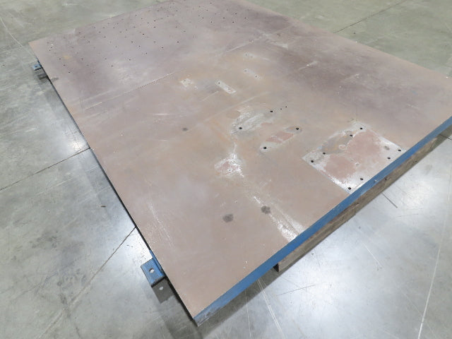 7' x 10' Steel Base Floor Plate 3/4"Machined Top Machine Mounting Workholding