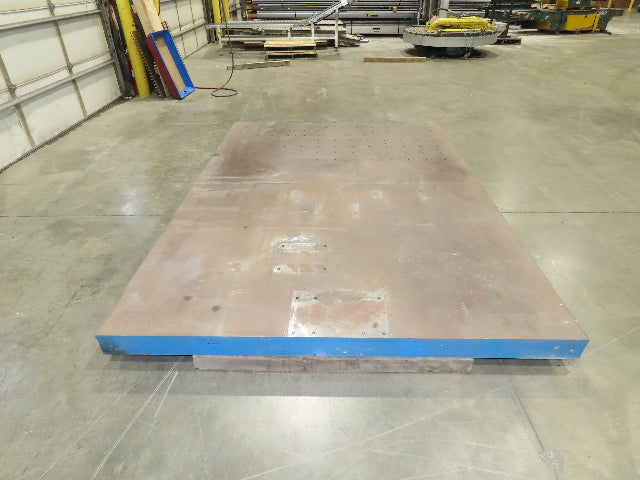 7' x 10' Steel Base Floor Plate 3/4"Machined Top Machine Mounting Workholding