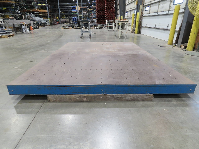 7' x 10' Steel Base Floor Plate 3/4"Machined Top Machine Mounting Workholding