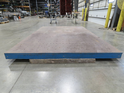 7' x 10' Steel Base Floor Plate 3/4"Machined Top Machine Mounting Workholding