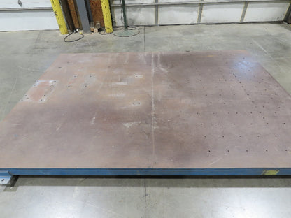 7' x 10' Steel Base Floor Plate 3/4"Machined Top Machine Mounting Workholding