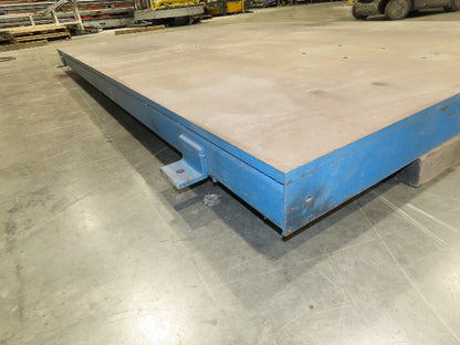 7' x 10' Steel Base Floor Plate 3/4"Machined Top Machine Mounting Workholding
