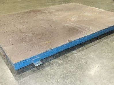 7' x 10' Steel Base Floor Plate 3/4"Machined Top Machine Mounting Workholding