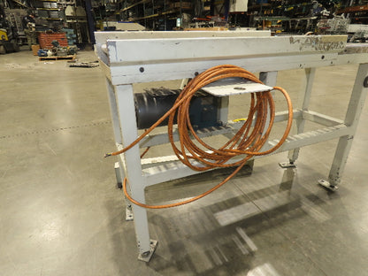Buhrt 20"x 50"L Plastic Roller Conveyor 16"BF 80 FPM Chain Drive 460V