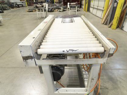 Buhrt 20"x 50"L Plastic Roller Conveyor 16"BF 80 FPM Chain Drive 460V
