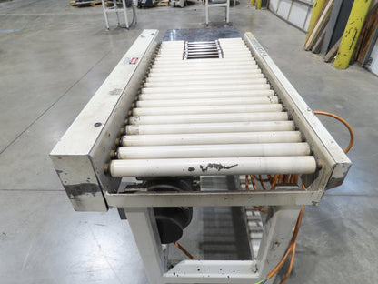 Buhrt 20"x 50"L Plastic Roller Conveyor 16"BF 80 FPM Chain Drive 460V