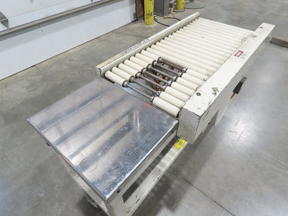 Buhrt 20"x 50"L Plastic Roller Conveyor 16"BF 80 FPM Chain Drive 460V