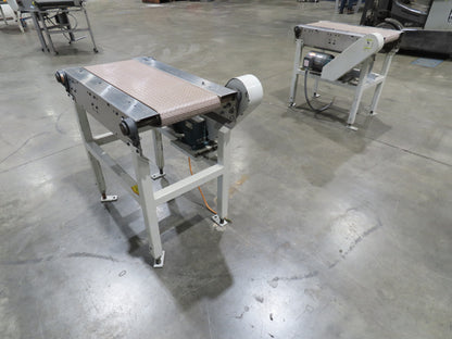 Buhrt 20"x 34"L Plastic Chain Conveyor 12" Mattop Intralox LH Belt Drive 460V