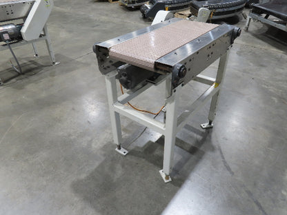 Buhrt 20"x 34"L Plastic Chain Conveyor 12" Mattop Intralox LH Belt Drive 460V