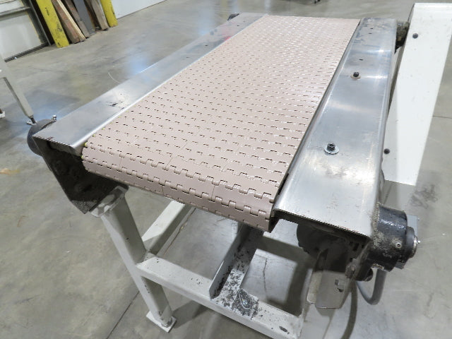 Buhrt 20"x 34"L Plastic Chain Conveyor 12" Mattop Intralox RH Belt Drive 460V