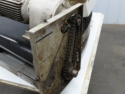 Transnorm TS1500/100 24" Belt Conveyor 45° RH Curve 250 FPM 460V Chain Drive