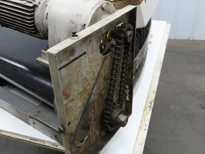 Transnorm TS1500/100 24" Belt Conveyor 45° RH Curve 250 FPM 460V Chain Drive